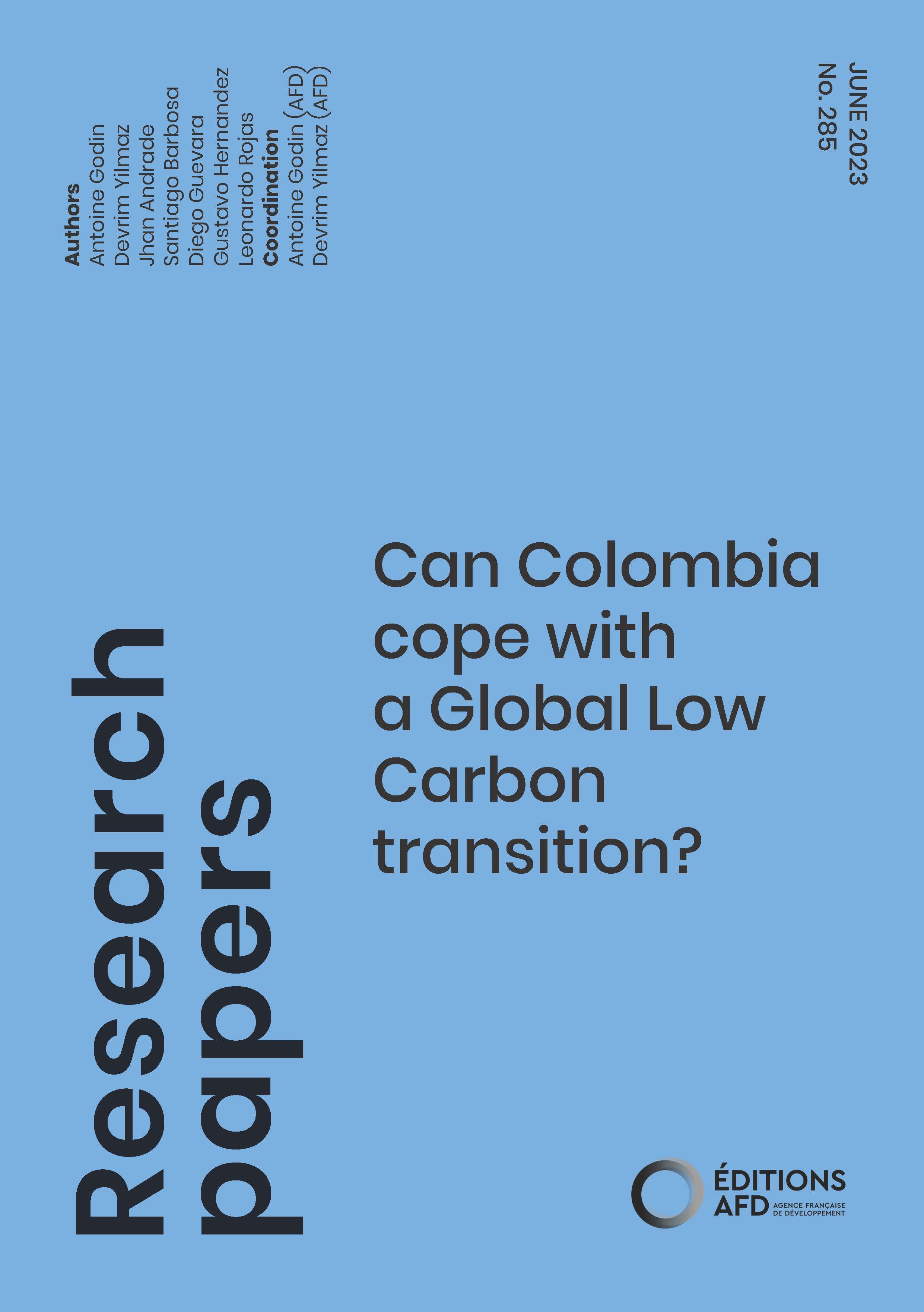 Can Colombia cope with a Global Low Carbon transition_couv1