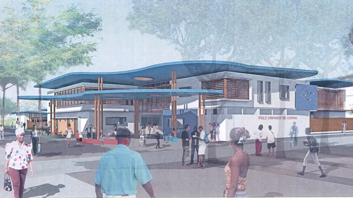 pôle enfance Copaya, commune de Matoury, Guyane française, infrastructures