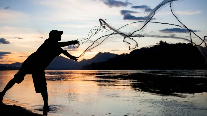 Pêche Mekong Laos