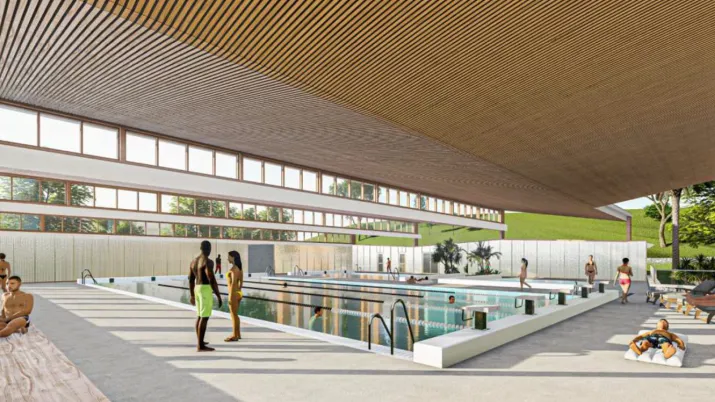Préfinancement parti pour la construction de la piscine municipale de la commune de la Plaine des Palmistes.