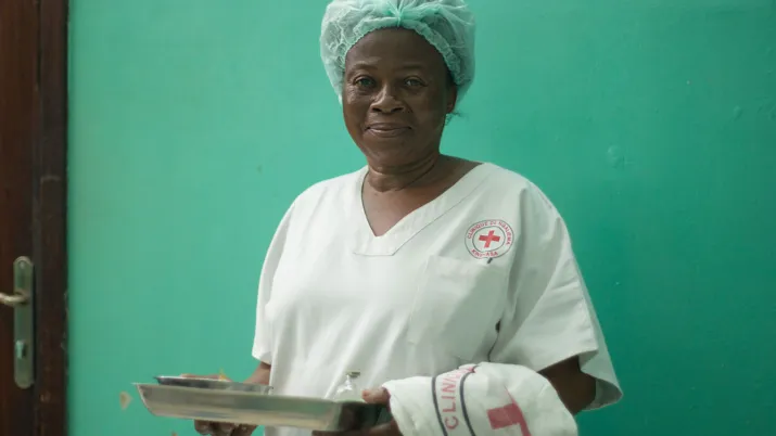 Une infirmière de Kinshasa en RDC