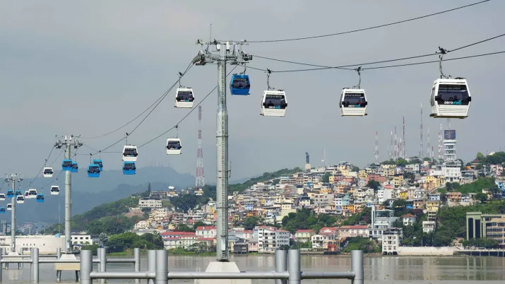 Télécabine à Guayaquil, Equateur.