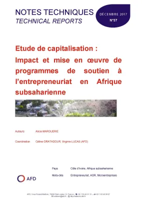 Couverture Notes techniques 37 entretrerenariat ASS RCI
