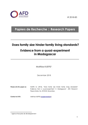 Does family size hinder family living standards_couv