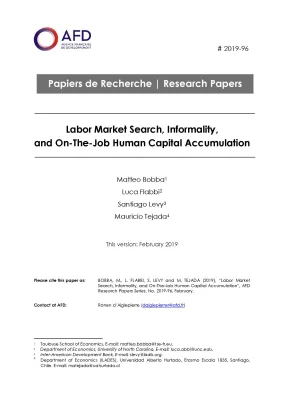 Labor market search and On-The-Job human capital accumulation_couv
