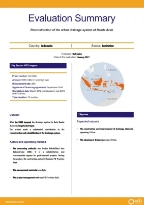 Evaluation Summary - Reconstruction of the urban drainage system of Banda Aceh