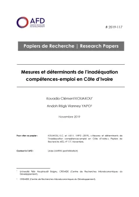 Inadéquation compétences-emploi en Côte d'Ivoire_couv