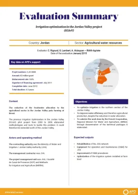 Evaluation Summary - Irrigation optimization in the Jordan Valley project, (IOJoV)
