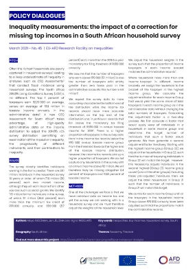 AFD Policy Dialogues - EU-AFD Research Facility on Inequalities