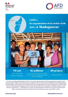 A Madagascar, l’AFD soutient les projets d’OSC en accord avec les objectifs de développement durable