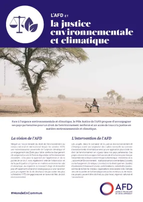 L'AFD et la justice environnementale et climatique