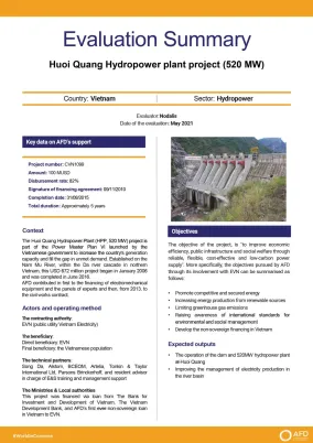 Evaluation Summary - Huoi Quang Hydropower plant project, Vietnam (CVN1099)