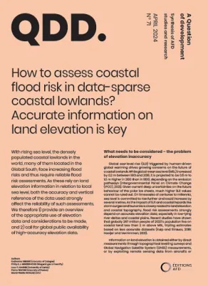  How to assess coastal flood risk in data-sparse coastal lowlands? 