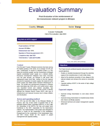 evaluation summary ethiopia energy CET1047