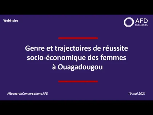 Genre - Trajectoire de réussite des femmes
