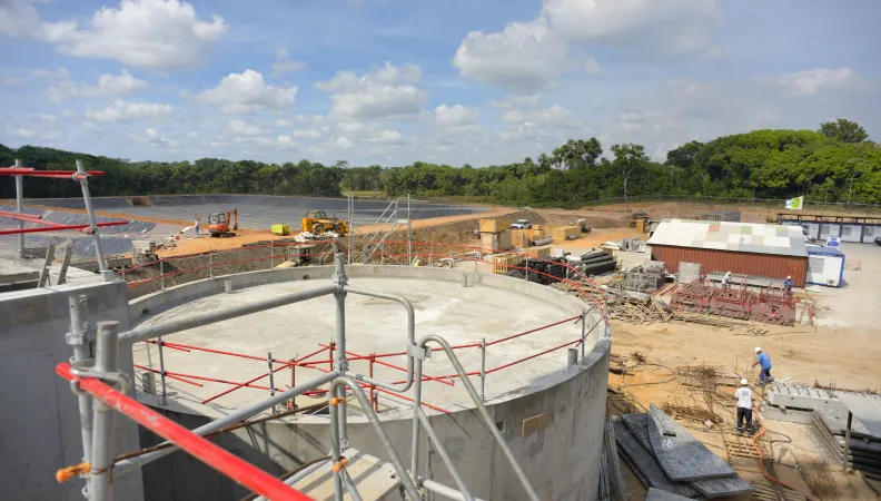 Financement d’une usine de captage d’eau potable sur le Kourou