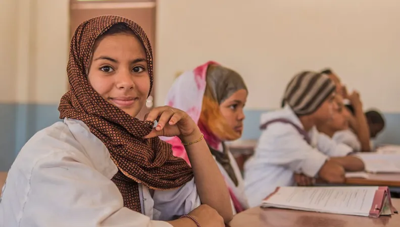 Mauritania, Students of the Arafatt high school, Nouakchott