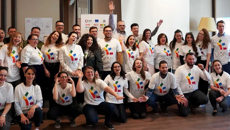 groupe de candidats à l'entrepreneuriat social