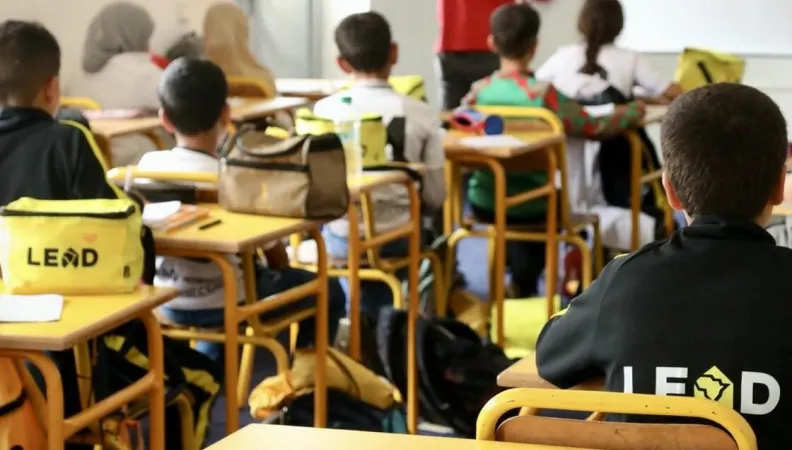 Children studying as part of the LEAD program