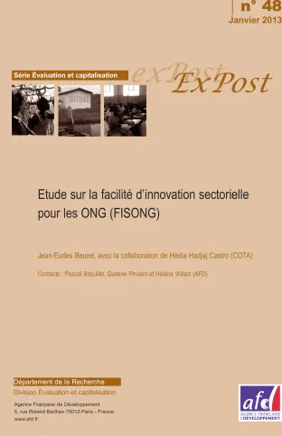 Etude sur la facilité d‘innovation sectorielle pour les ONG (FISONG)