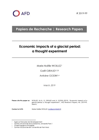 Economic impacts of a glacial period_couv