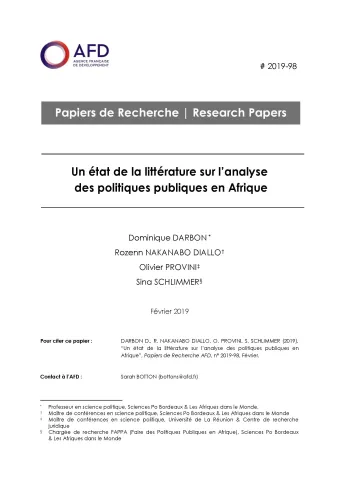 Analyse des politiques publiques en Afrique_couv