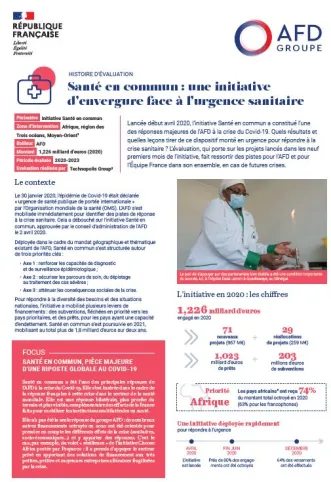 evaluation sante en commun afd 
