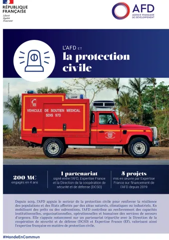 AFD et protection civile services secours urgence