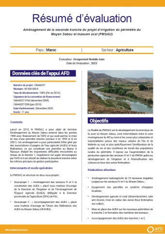 résumé d'évaluation PMSIA2