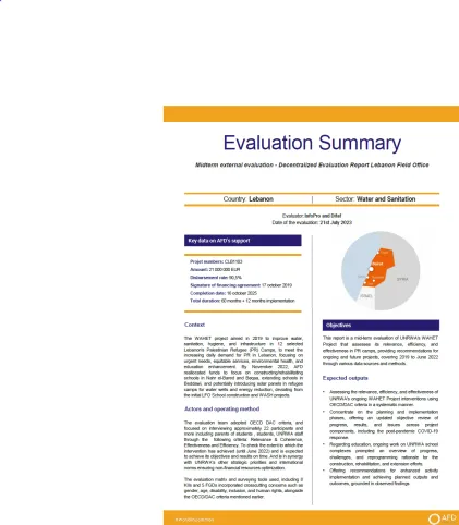 Decentralized Evaluation Report Lebanon Field Office (CLB1103)