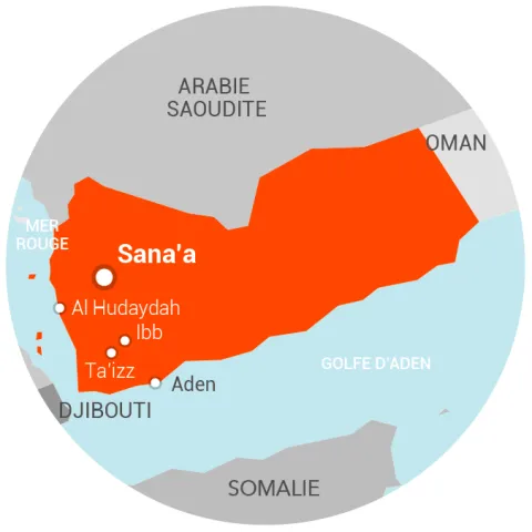 Carte Yémen