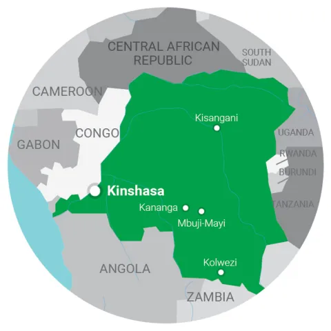map Democratic Republic of the Congo