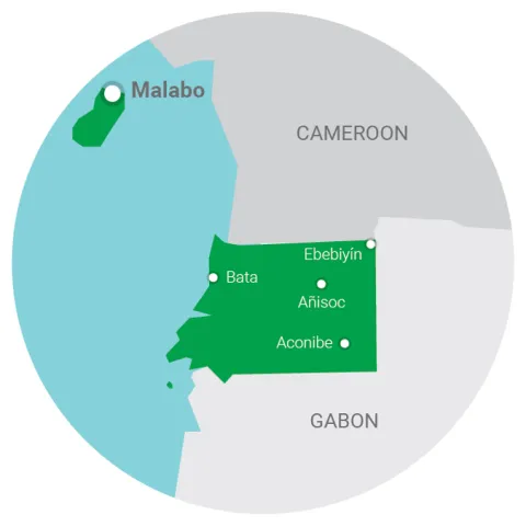 map Equatorial Guinea