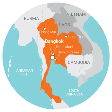 map Thailand