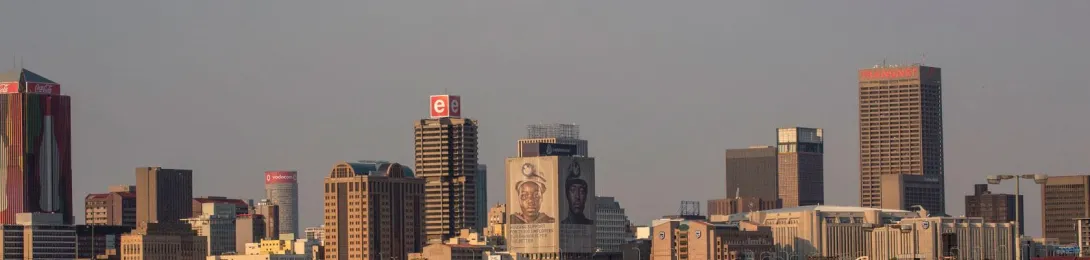 Johannesbourg, ville, paysage urbain, Afrique du Sud